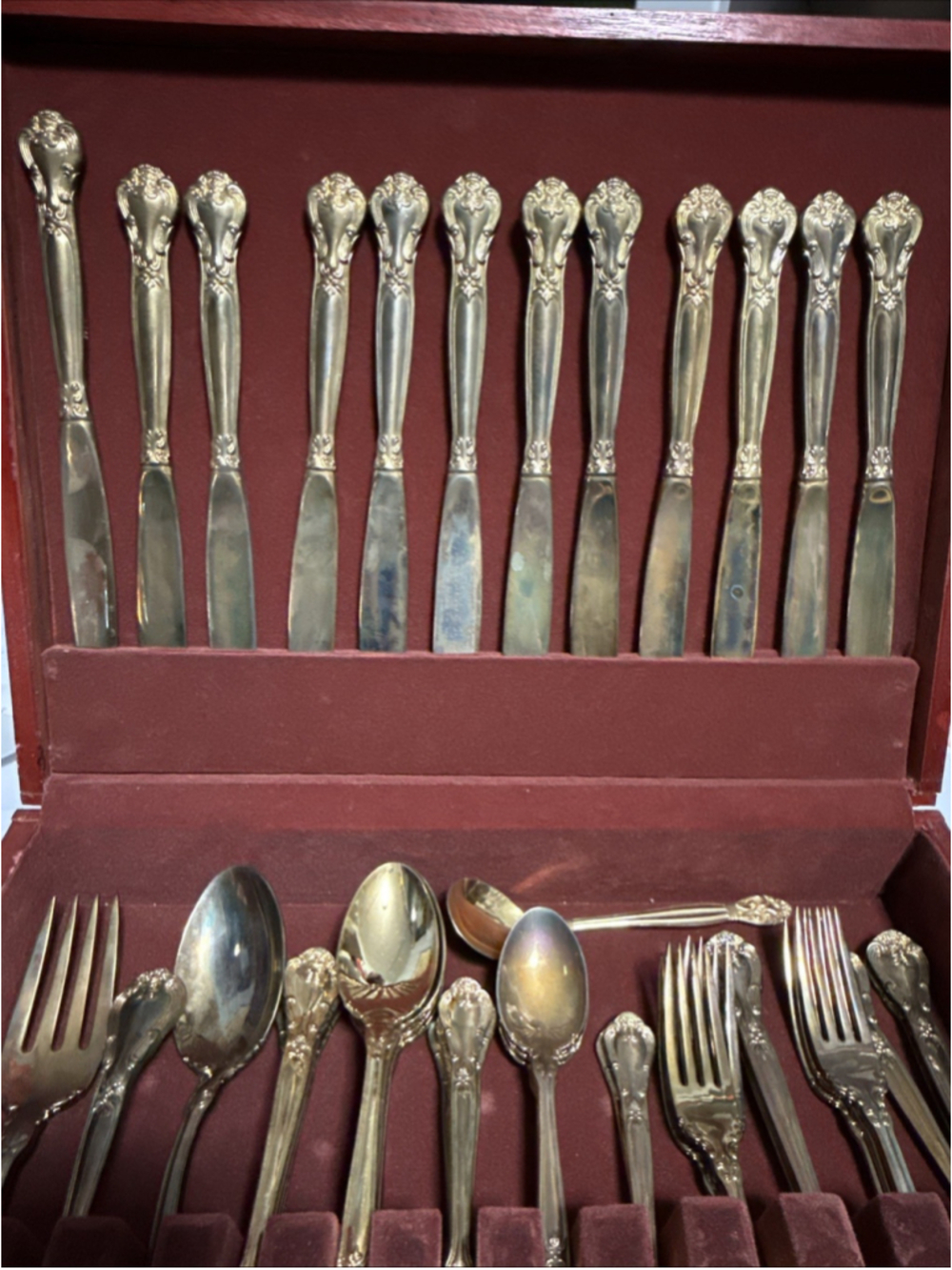 Godinger Grand Master Gold-plated 52Piece Flatware Service(12) - OneDesert Spoon